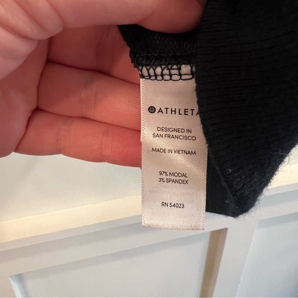 Women’s Athleta teal serenity cross cross front pullover sweater size small S - Picture 6 of 7